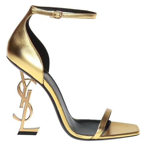 ysl gold heels with dots|ysl heels sale.